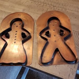 Copper Gingerbread men cookie cutters